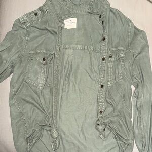 Sage Green Button-Up Shirt